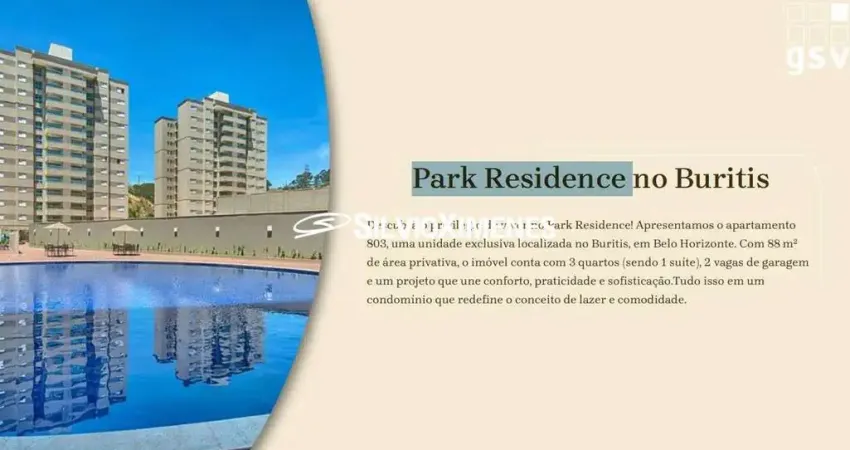 Residencial › Apartamento no Buritis com 88,00 (M²), 3 quartos e 2 vagas para Venda