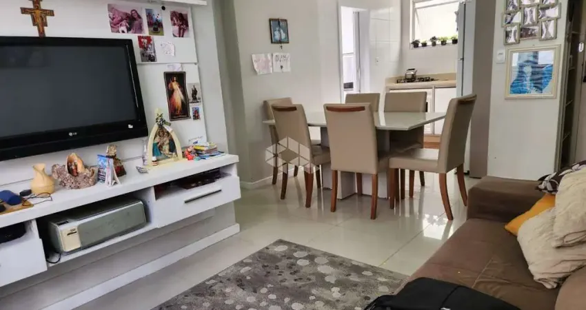 Apartamento no bairro bom abrigo, em florianópolis, sc, semi-mobiliado, 02 dormitórios, e 01 vaga de garagem.