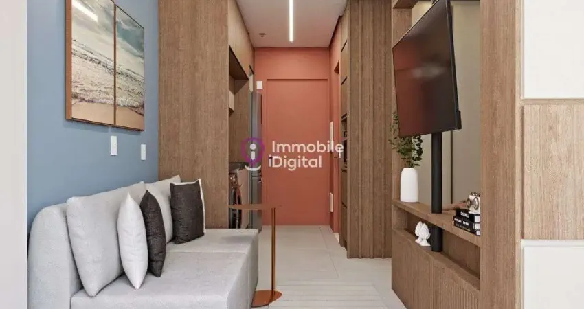 Studio para locação no alto da boa vista com 31m mobiliado e completo