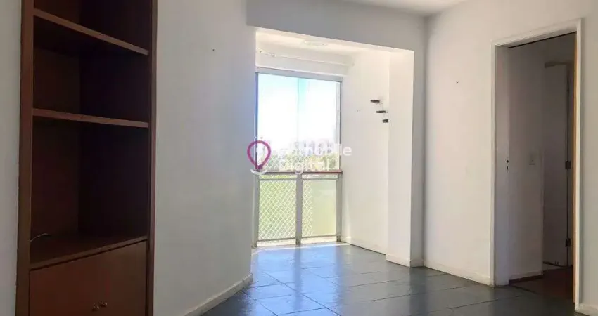 Apartamento à venda de 50mt2, sala com varanda, 2 quartos e 1 vaga