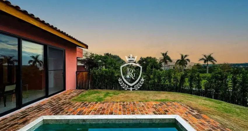 Casa térrea mobiliada à venda no Condomínio Villas do Golfe – Itu/SP, com vista deslumbrante para o pôr do sol!