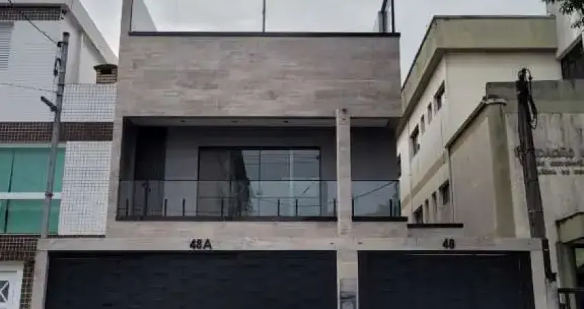 Sobreposta alta nova com 290 m² de área útil, com piscina e área gourmet - BAIRRO: BOQUEIRÃO - SANTOS/SP