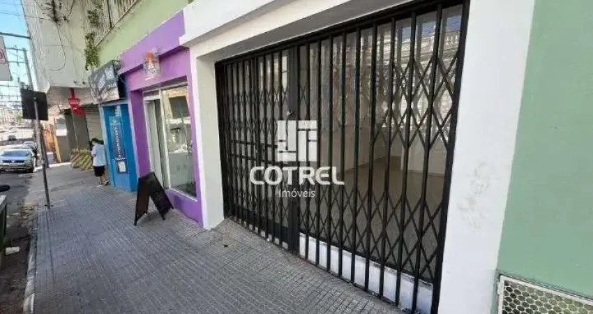 Loja comercial 25m² para locação, situada no bairro Centro em Santa Maria/RS.