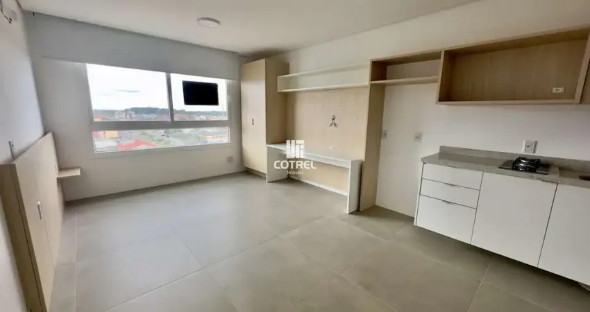 Studio semimobiliado para locação próximo à ufsm, no bairro camobi, santa maria/