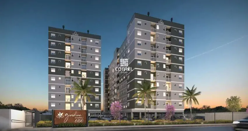 Apartamento em construção á venda com 02 dormitórios, 01 banheiro e 01 vaga de g