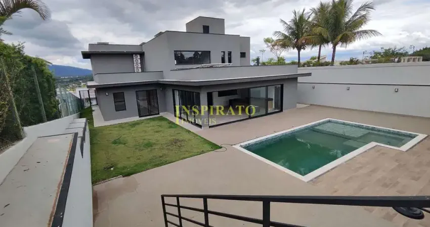 Casa nova com 6 suites cond. vivendas do japi, locação r$ 20.900/mês venda $ 4.200.000 medeiros, ju