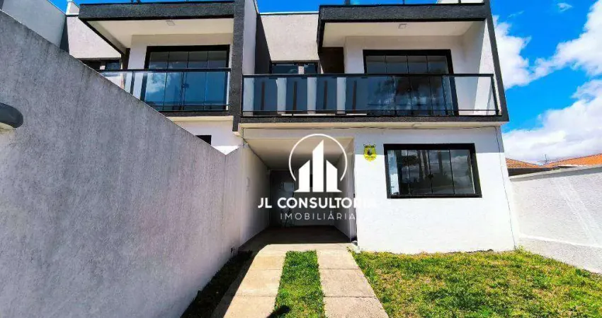 Sobrado com 3 dormitórios à venda, 130 m² por r$ 750.000,00 - portão - curitiba/pr