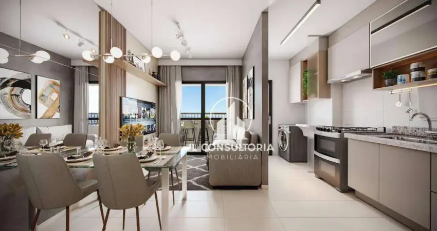 Apartamento à venda, 49 m² por R$ 436.990,00 - Lindóia - Curitiba/PR