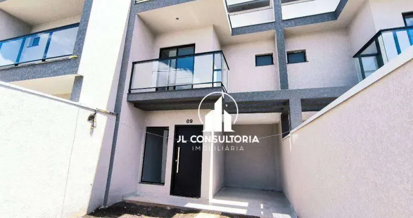 Sobrado com 3 dormitórios à venda, 105 m² por r$ 650.000,00 - pinheirinho - curitiba/pr