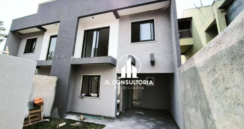 Sobrado com 3 dormitórios à venda, 90 m² por r$ 640.000 - sítio cercado - curitiba/pr