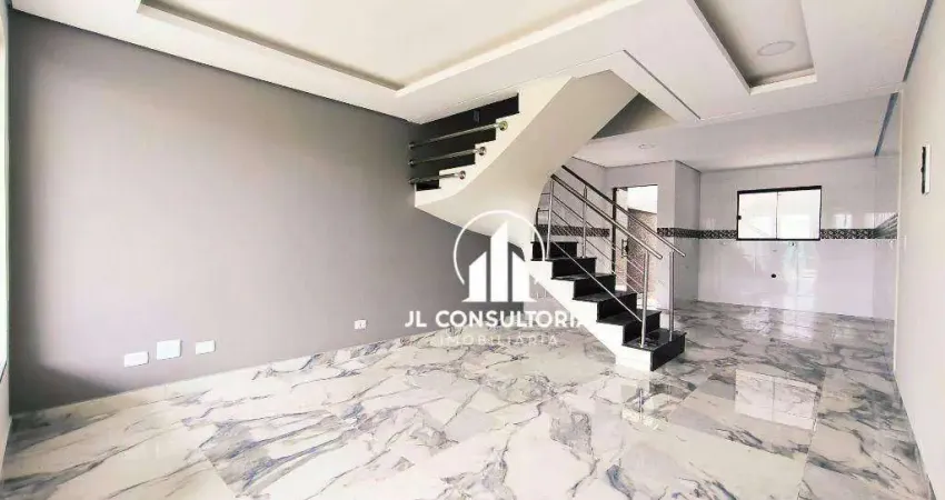 Sobrado com 3 dormitórios à venda, 90 m² por r$ 437.000 - ganchinho - curitiba/pr