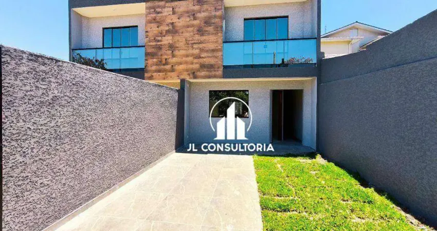 Sobrado com 3 dormitórios à venda, 94 m² por r$ 490.000 - sítio cercado - curitiba/pr