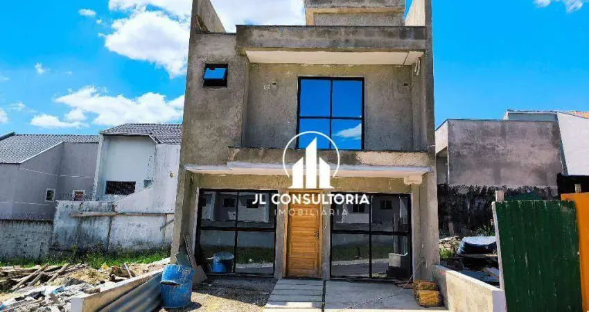 Sobrado com 3 dormitórios à venda, 134 m² por r$ 620.000 - xaxim - curitiba/pr