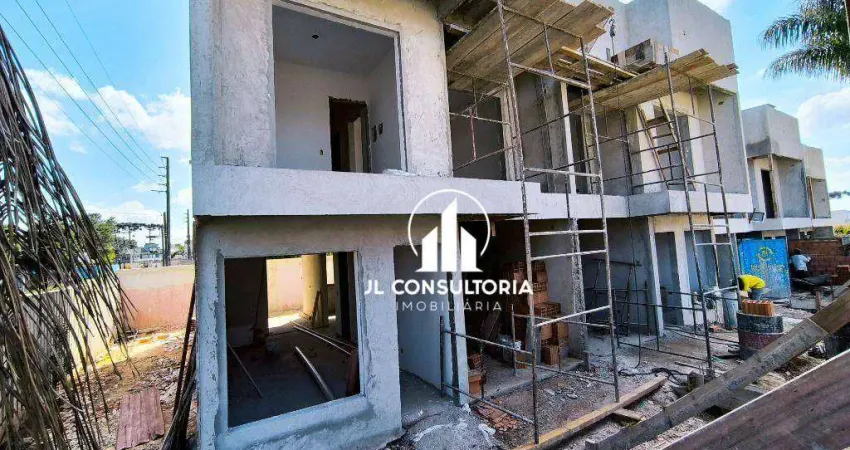 Sobrado de esquina com 3 dormitórios à venda, 88 m² por r$ 680.000 - pinheirinho - curitiba/pr