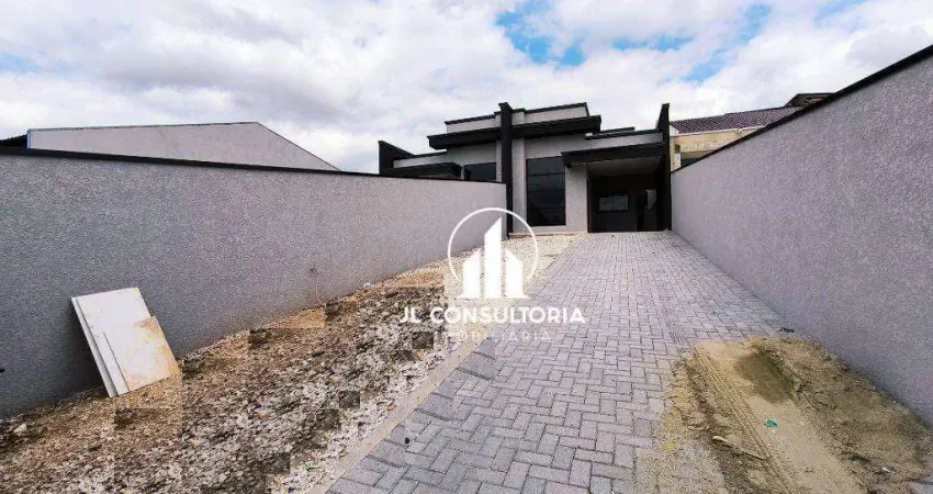 Casa com 3 dormitórios à venda, 108 m² por r$ 600.000 - costeira - araucária/pr
