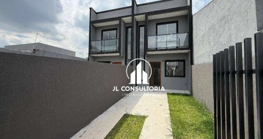 Sobrado com 3 dormitórios à venda, 73 m² por R$ 410.000,00 - Campo de Santana - Curitiba/PR