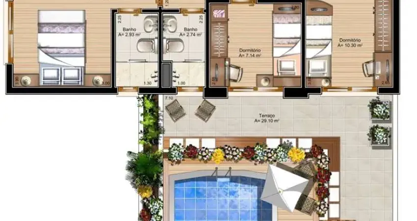 Apartamento com 3 quartos à venda na Rua Murilo Furtado, Petrópolis, Porto Alegre