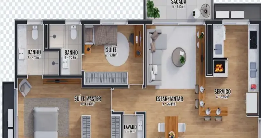 Apartamento com 2 quartos à venda na Rua José Gomes, Tristeza, Porto Alegre