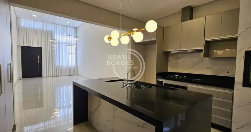 Casa térrea com 3 dormitorios, pé direito alto e área gourmet – infraestrutura completa