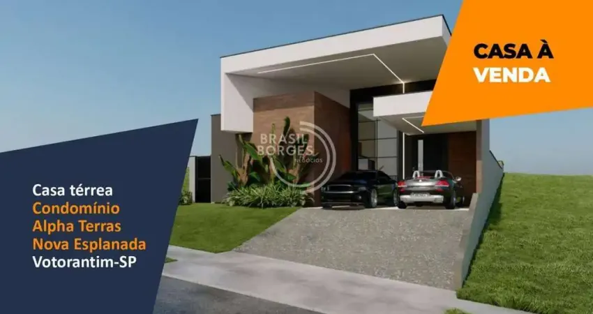 Casa em condomínio fechado com 3 quartos à venda na Rua Júlio Cassola, 61, Alphaville Nova Esplanada, Votorantim