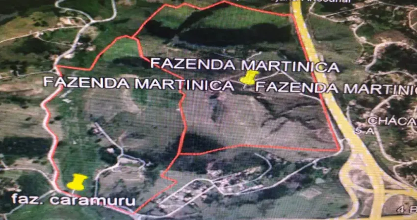 Area 560.000 m² p/ venda via dutra km 173,5 próx. ao viaduto d. pedro.