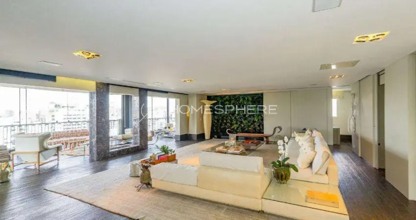 Cobertura à venda no Ritz Vila Nova, triplex com 565 m², 3 suítes, área gourmet, spa com teto retrátil e 9 vagas de garagem.