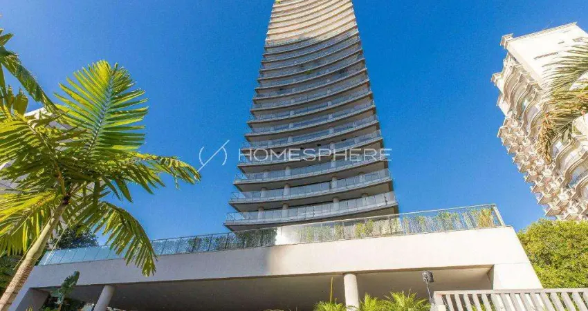 Ibirapuera Condomínio Bellini Rua do Livramento, 250. Apartamento à venda Ibirapuera, 4 suítes, 632 m², última unidade no contrapiso em andar alto, 6 vagas e lazer. Bellini Ibirapuera a apenas 470 met
