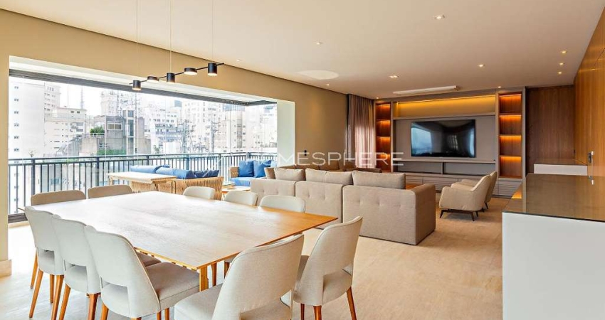 Zabo Edificio Maison Giselle Jardins Rua Peixoto Gomide, 1389. Apartamento à venda no Jardim América, 227 m², 3 suítes, andar alto, reformado e 4 vagas e lazer.