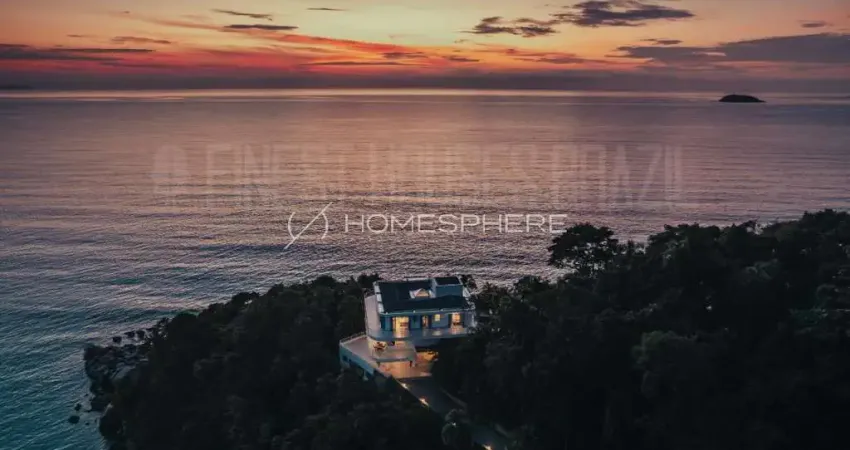 Ponta das Toninhas | Ubatuba | Praia das Toninhas - Casas de Condomínio à Venda com vista para o mar, 6 suítes, 1200 m², piscina e área gourmet na ponta da península Ponta das Toninhas, Ubatuba - SP
