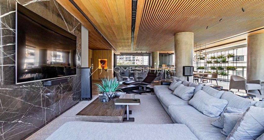 Condomínio Geometria Itaim R. Elvira Ferraz, 75. Apartamento à venda Edificio Geometria Itaim, 322 m², 3 suítes, reformado e decorado, 5 vagas, lazer e segurança no Benx Geometria Itaim