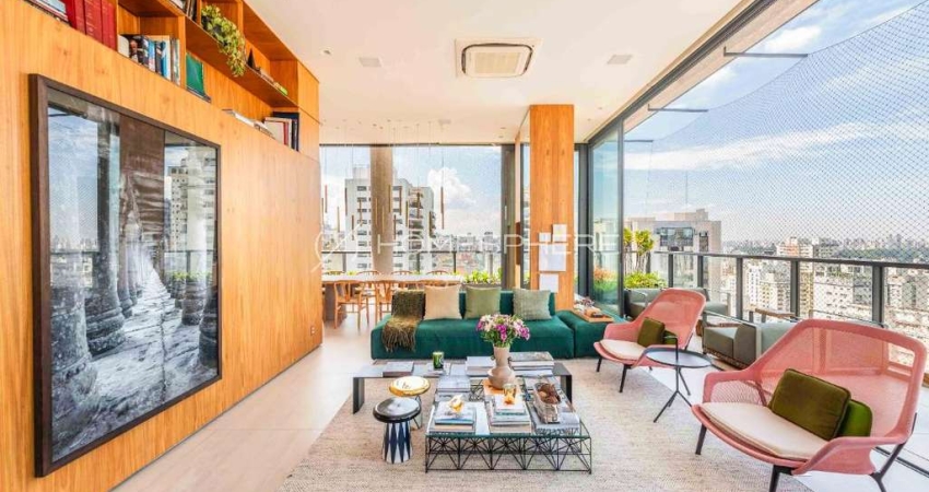Condomínio Maison Marie Zabo R. José Maria Lisboa, 1326. Cobertura de luxo à venda no Jardim América, 408 m², 4 suítes, piscina, área gourmet, 5 vagas e lazer no Edifício Maison Marie da Zabo