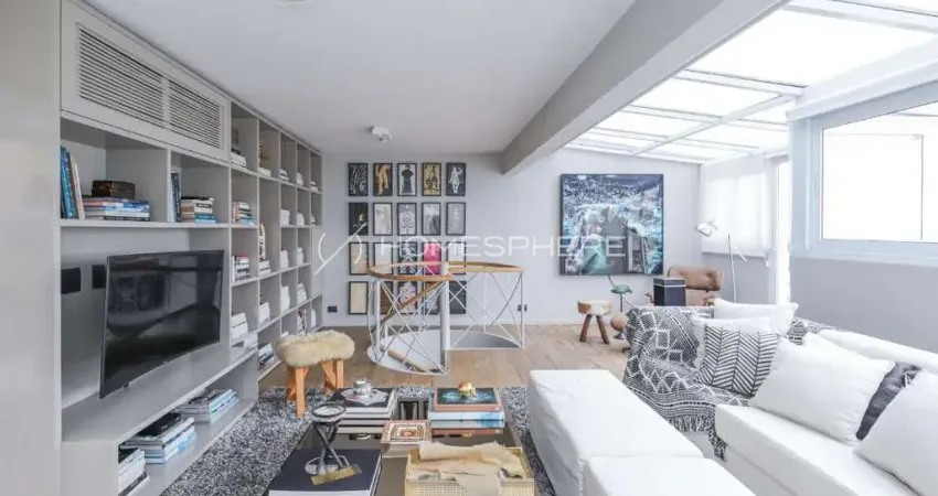 Cobertura à venda no Condomínio Giardino – 190 m², 1 suíte, 2 vagas – Jardim Paulista, São Paulo. Projeto de David Bastos com vista espetacular. Venda porteira fechada.