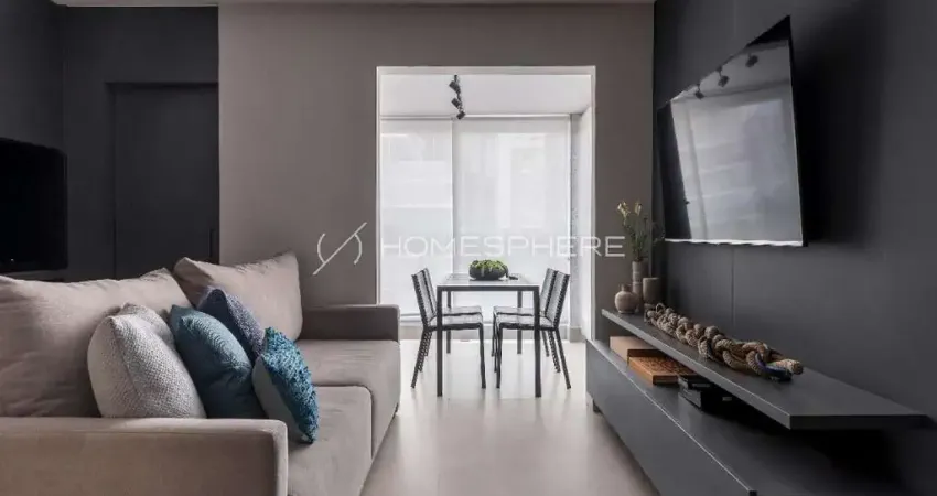 Apartamento com 43 m², 1 quarto sendo 1 suíte à venda no bairro pinheiros.