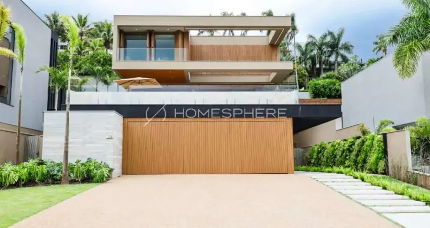 Casa de alto padrão à venda no tamboré 2 com 5 suítes e automação inteligente