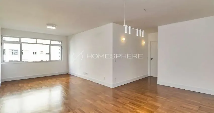 Condomínio ferrara rua doutor albuquerque lins, 1184. apartamento à venda reformado com 128m², 3 quartos, sendo 3 suítes e 1 vaga. próximo ao shopping pátio higienópolis e colégio rio branco