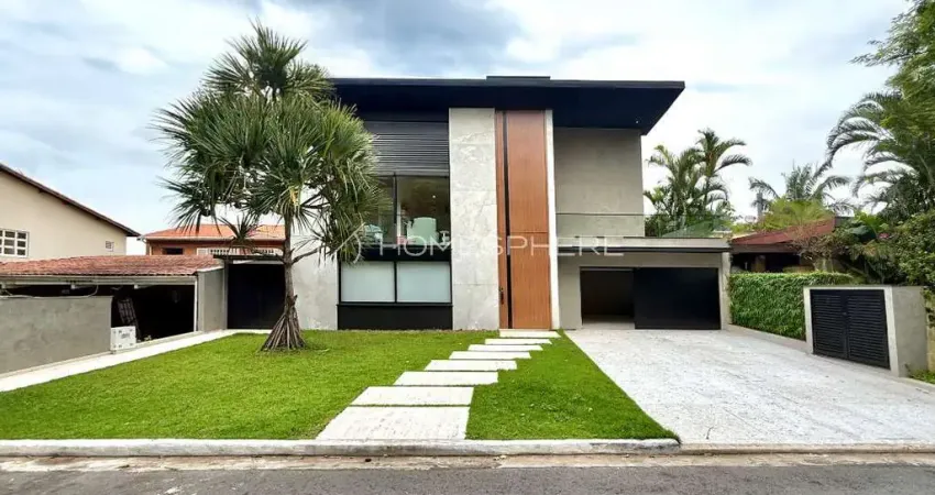 Casa contemporânea à venda no alphaville residencial 2 com 4 suítes e rooftop com vista