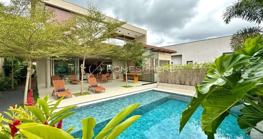 Casa de alto padrão à venda no gênesis ii alphaville com 4 suítes e lazer completo