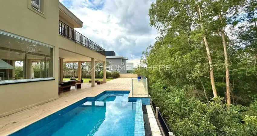 Casa de alto padrão à venda no residencial itahyê alphaville com 4 suítes e vista para a mata