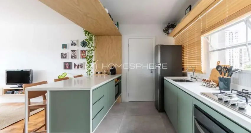 Apartamento com 78 m², 2 quartos sendo 1 suíte à venda no bairro vila olímpia. reformado