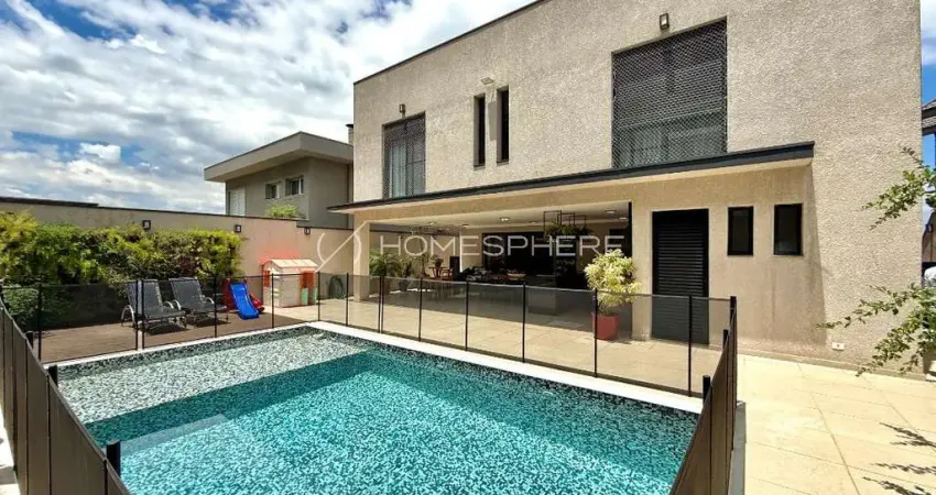 Casa mobiliada à venda no tamboré 10 alphaville com 4 suítes e área gourmet integrada