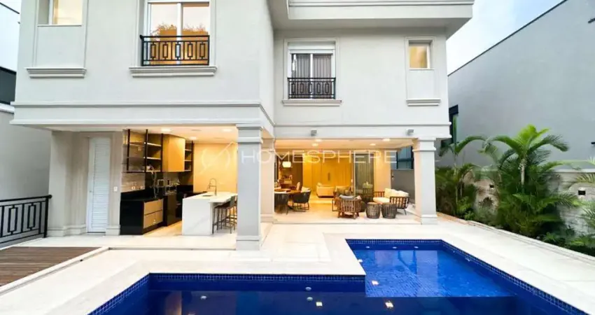 Villa solaia residencial alphaville avenida piraíba, 520. venda casa em condomínio fechado na al. pinot, 570 com 4 suítes, reformada, piscina, área gourmet e 6 vagas