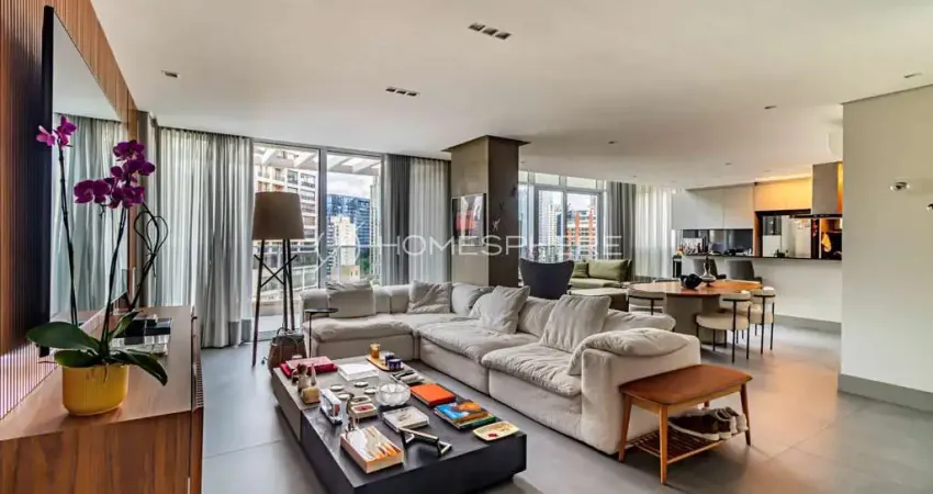 Apto com sofisticação, tecnologia e exclusividade em mais de 200m², no Itaim Bibi