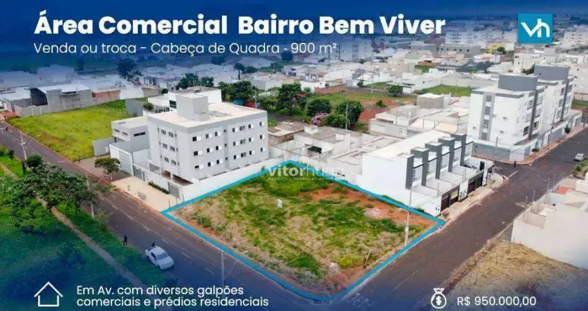 Área à venda, 900 m² por R$ 950.000,00 - Loteamento Vida Nova - Uberlândia/MG