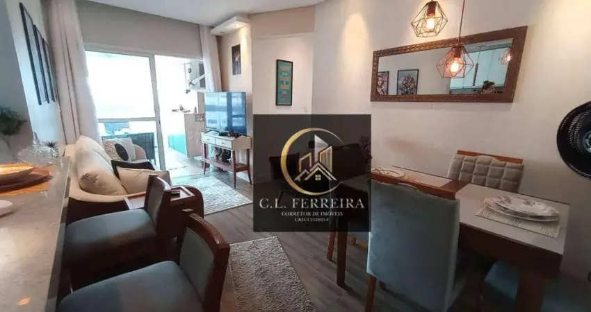 Apartamento com 2 dormitórios à venda, 62 m² por R$ 479.000,00 - Aviação - Praia Grande/SP