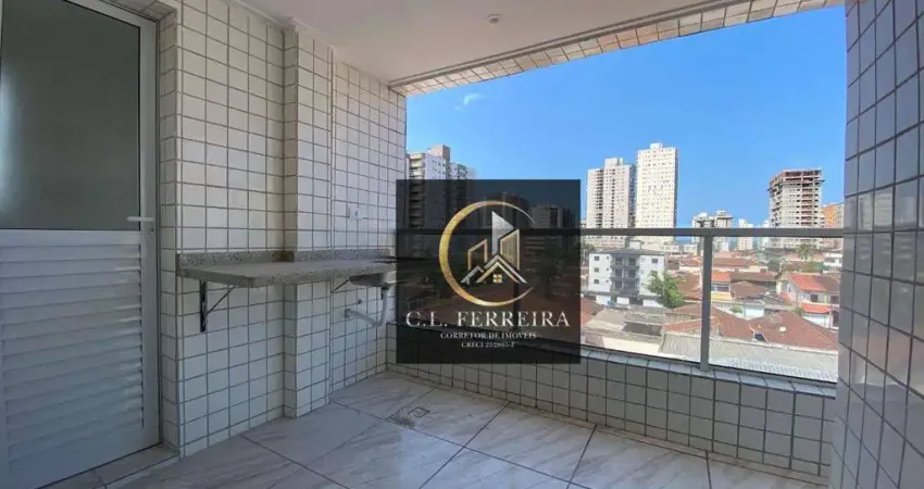 Apartamento com 2 dormitórios à venda, 62 m² por R$ 395.000,00 - Vila Guilhermina - Praia Grande/SP