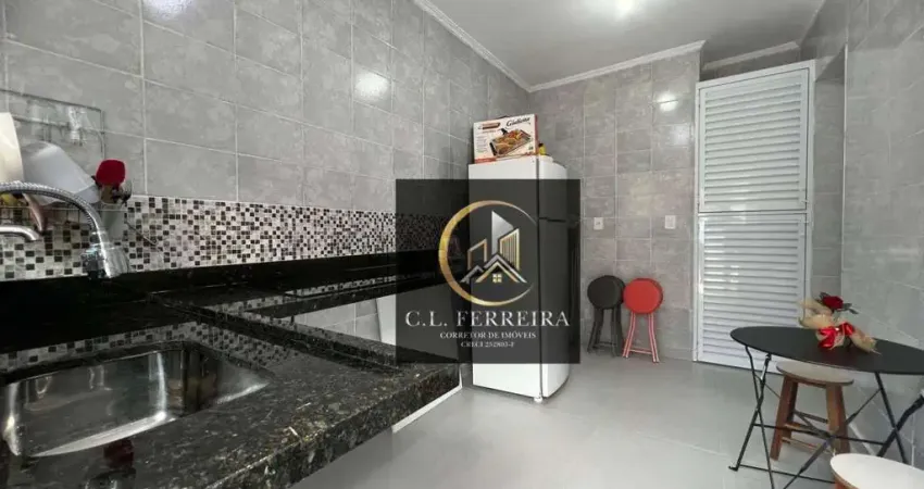 Kitnet com 1 dormitório à venda, 28 m² por r$ 195.000,00 - vila guilhermina - praia grande/sp