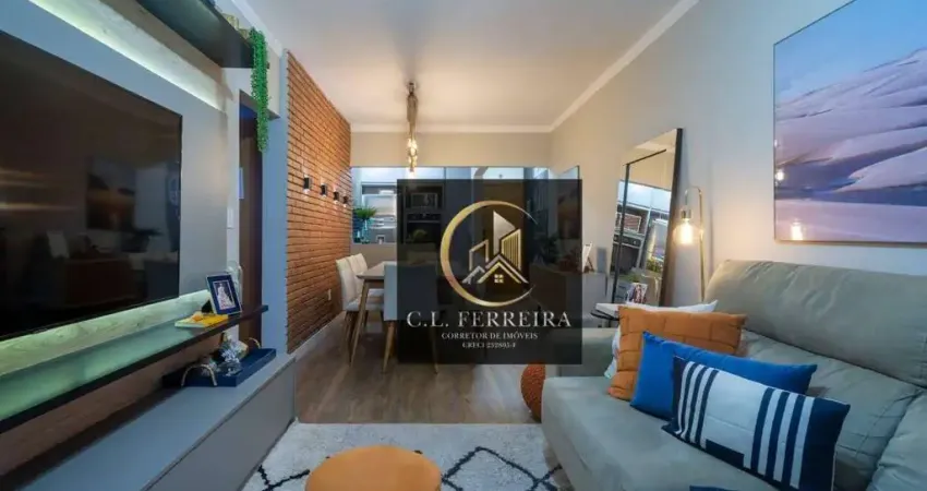 Apartamento à venda, 82 m² por R$ 580.000,00 - Vila Assunção - Praia Grande/SP