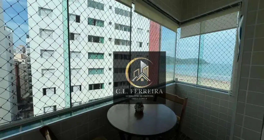 Kitnet vista mar com 1 dormitório à venda, 38 m² por R$ 300.000 - Canto do Forte - Praia Grande/SP