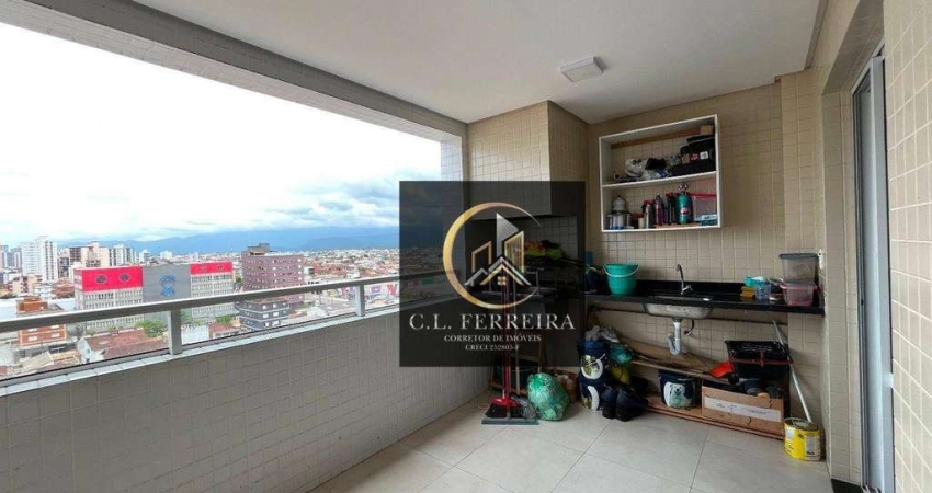 Apartamento 1 quarto - lazer completo  à venda, 57 m² por R$ 370.000 - Tupi - Praia Grande/SP