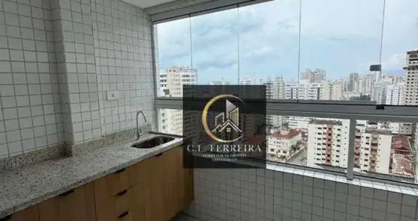 Apartamento em prédio alto padrão com 1 quarto à venda, 53 m² por R$ 432.000 - Aviação - Praia Grande/SP